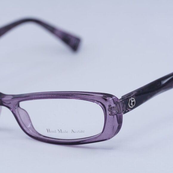 🕶️ New Giorgio Armani GA 647 NPB Eyeglasses - Transparent Dark Violet Frame - Picture 3 of 10